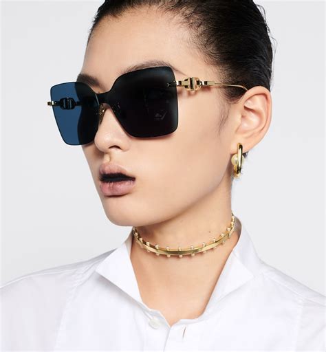 dior sunglasses with chain|CD Chain M1U Blue Square Sunglasses .